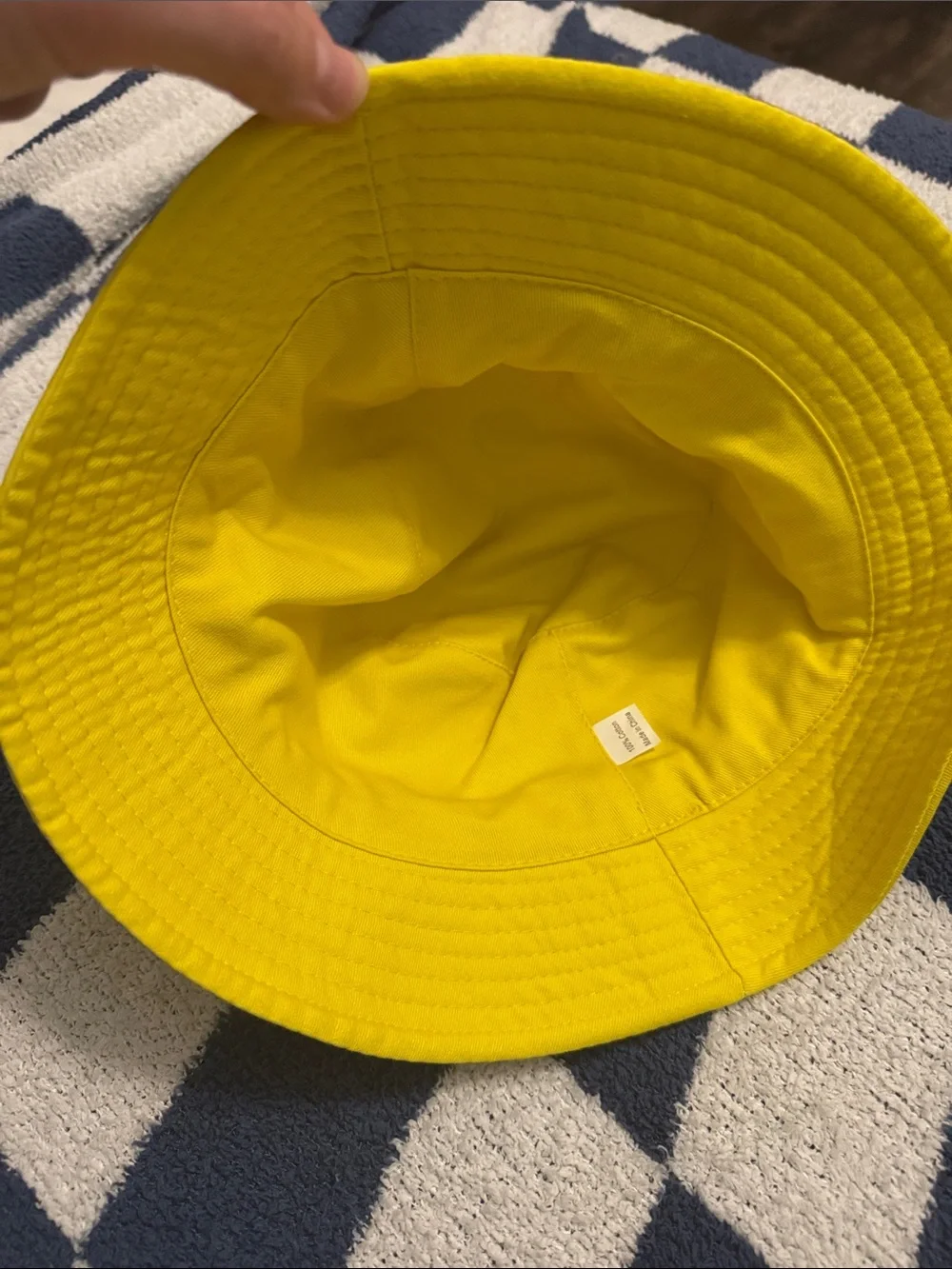 Yellow Ocean City Smiley Face Bucket Hat